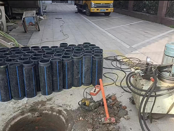 义乌PE置换管厂家 DN315置换管 非开挖管短管置换